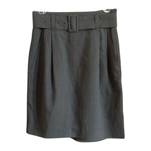 Vintage Issey Miyake Grey Wool Skirt